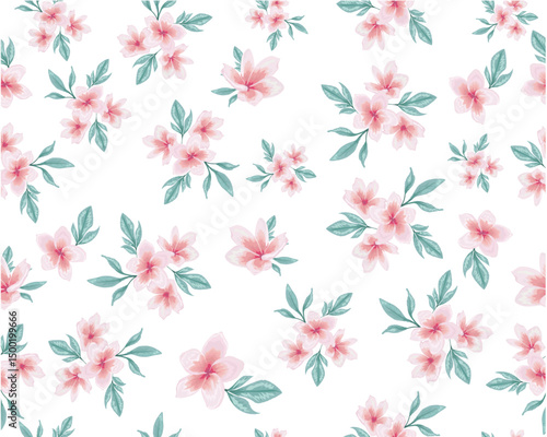 flower hand drawn watercolor design