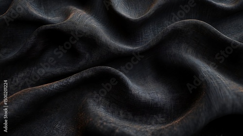 Luxurious silk fabric with elegant folds and smooth texture