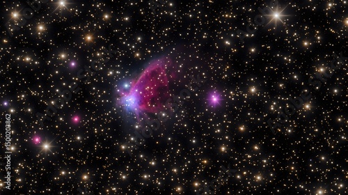 Wallpaper Mural Cosmic Nebula in Starry Night Sky Deep Space Background Torontodigital.ca