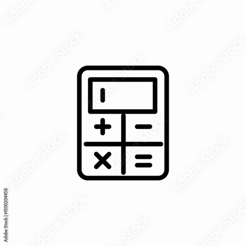basic calculator icon sign vector