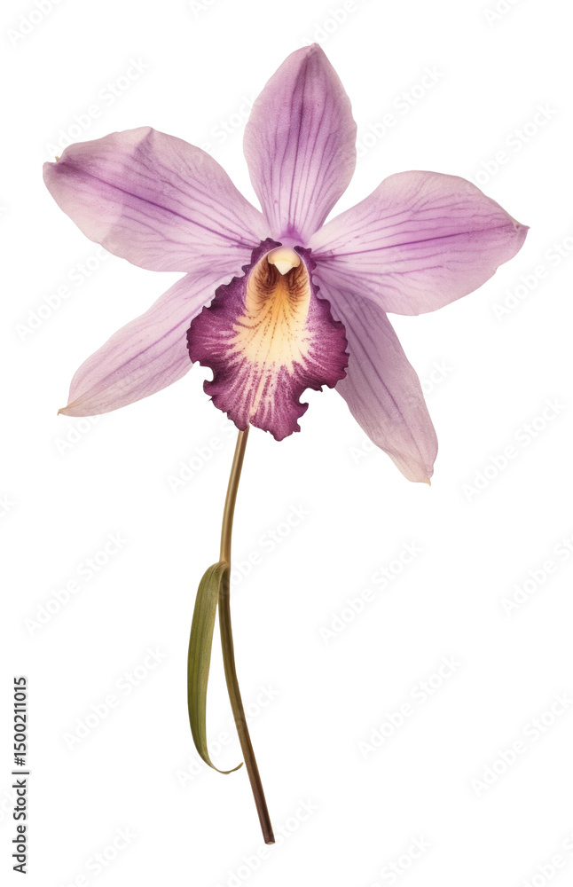 Fototapeta premium PNG Real Pressed a Laelia flower orchid photography.