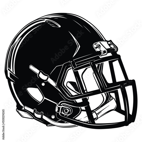 American Football Helmet Silhouette Vector, Football helmet icon, Helmets black Clip art
