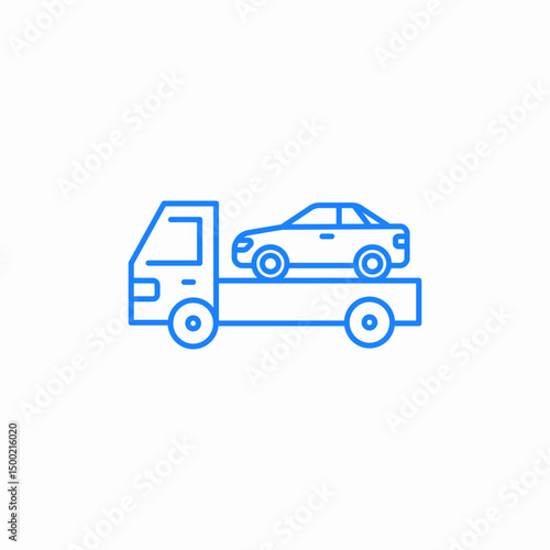 car transport icon sign vector