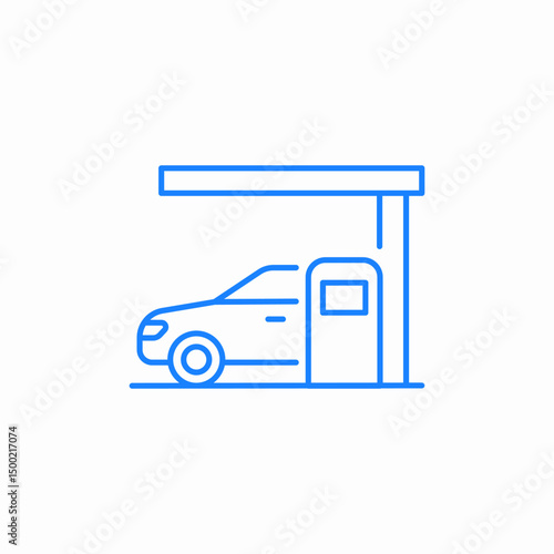 gas station icon sign vector