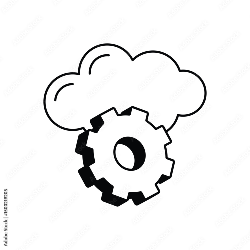Cloud Computing Vector icon Cloud Computing Vector icon