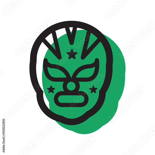 Luchador mask icon. Vector