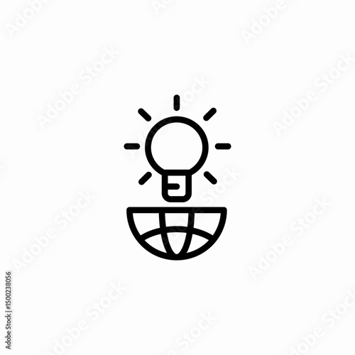 bright idea icon sign vector