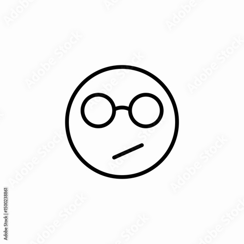 cool face icon sign vector