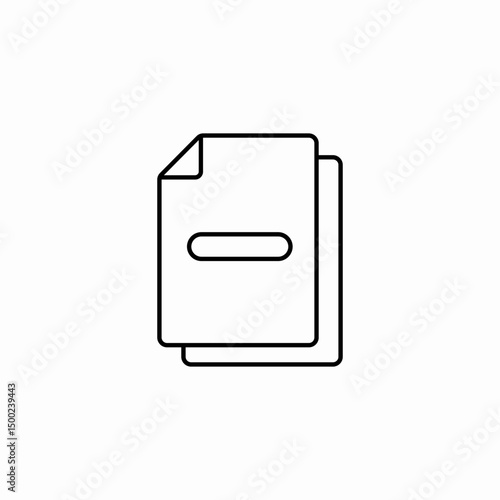 document text icon sign vector