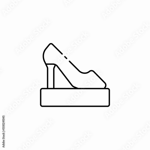high heel icon sign vector