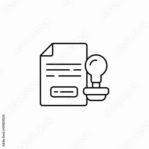 idea document icon sign vector
