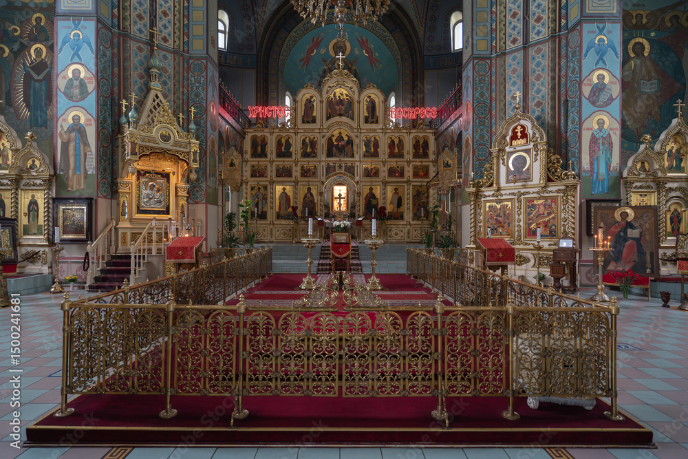 Obraz premium Cathedral of the Nativity of Christ, neo byzantine orthodox church in Riga, Latvia 