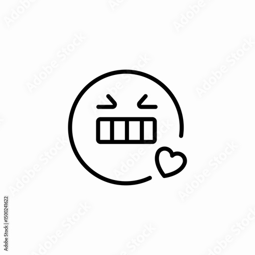 laughing squint icon sign vector