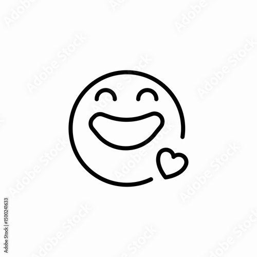 laughing face icon sign vector