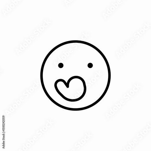 love struck icon sign vector