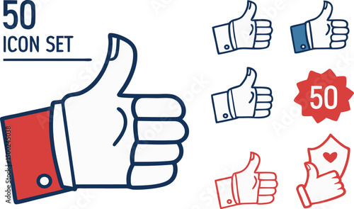 thumb up and down