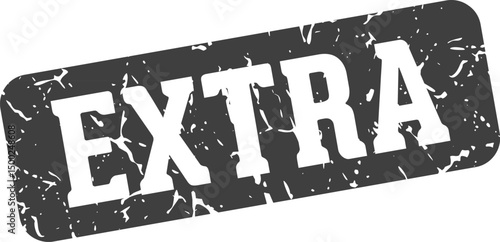 extra rectangular sign. extra stamp