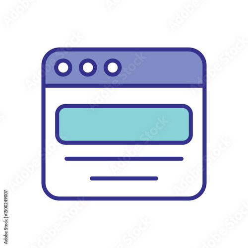 Browser icon vector stock illustration