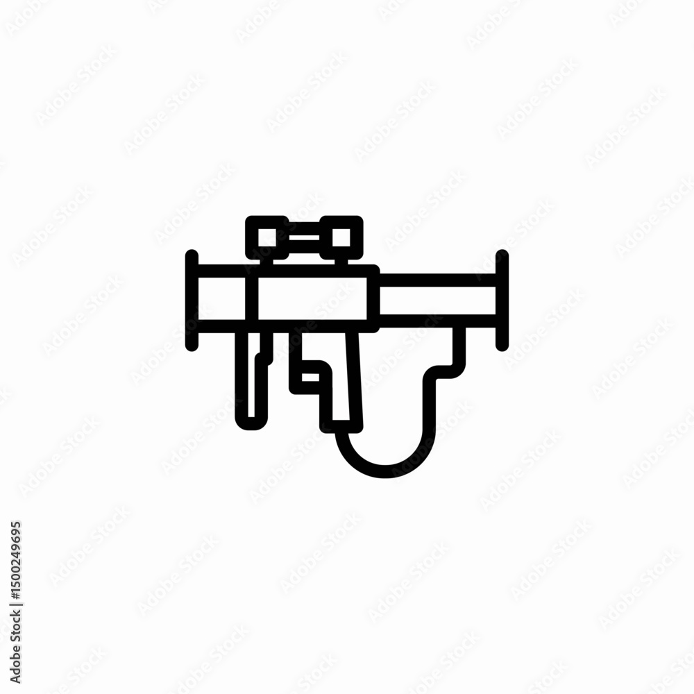 Naklejka premium rocket launcher icon sign vector