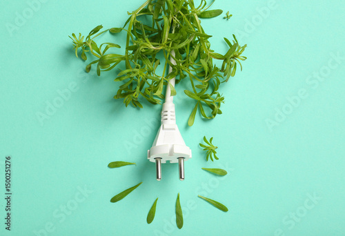 Electrical plug with leaves...