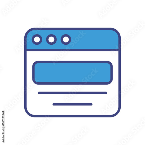 Browser icon vector stock illustration