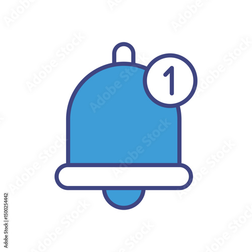Bell icon vector stock illustration