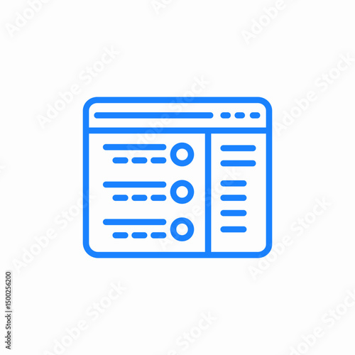 bulleted list icon sign vector