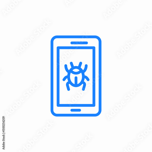 bug report icon sign vector