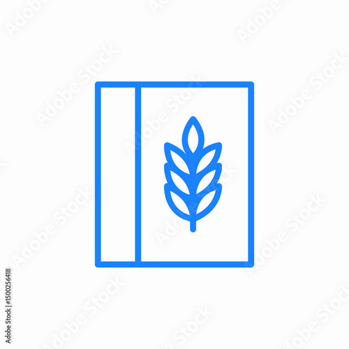 cereal grains icon sign vector