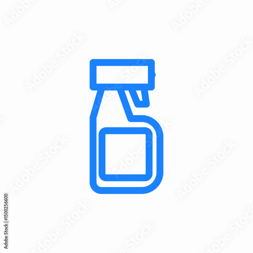 cleaning spray icon sign vector