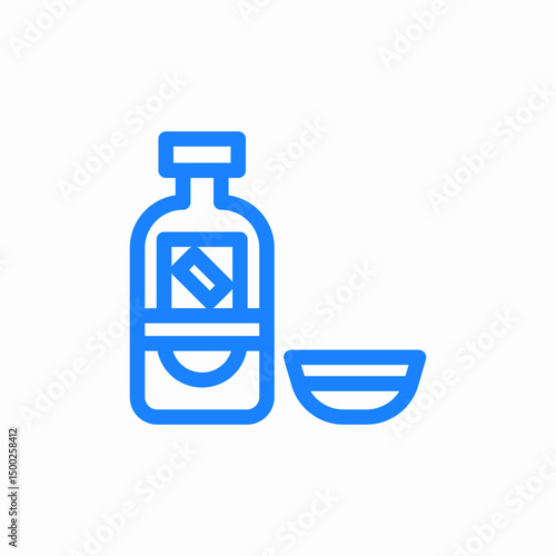 medicine syrup icon sign vector