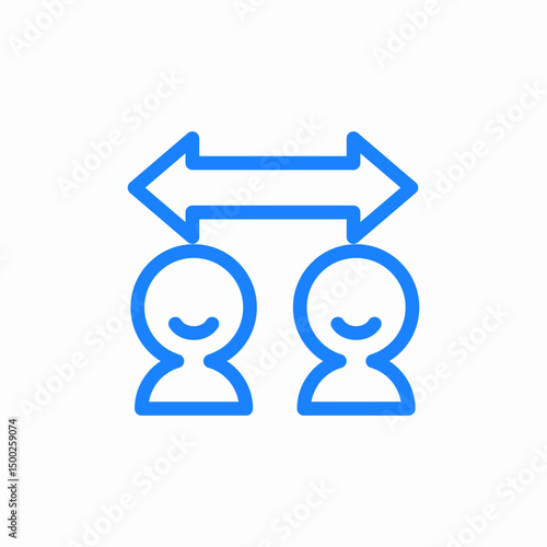 people communication icon sign vector