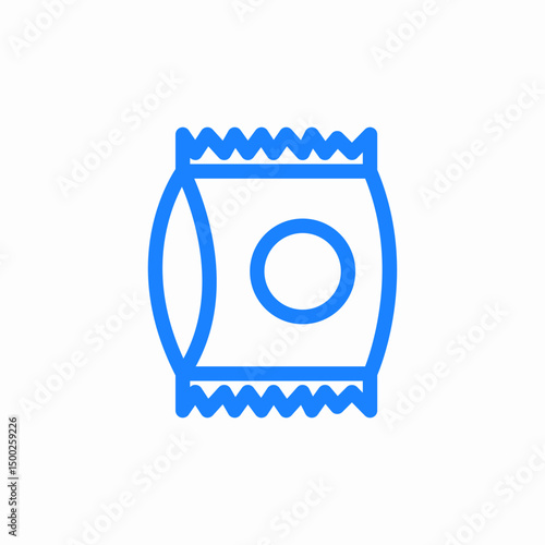 potato chips icon sign vector