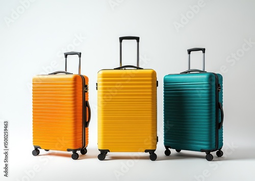 Wallpaper Mural Three colorful hard-shell suitcases (1) Torontodigital.ca