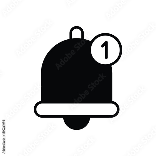Bell icon vector stock illustration