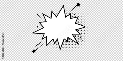 Radial blue speed lines for comic books. Explosion background.Vector illustration.