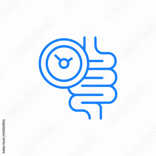 check stomach icon sign vector