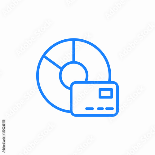 credit card icon sign vector