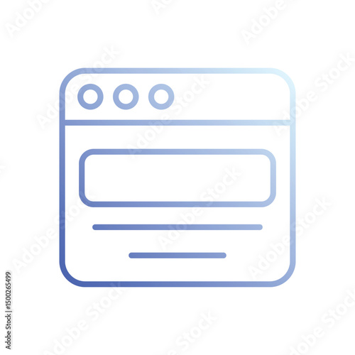 Browser icon vector stock illustration