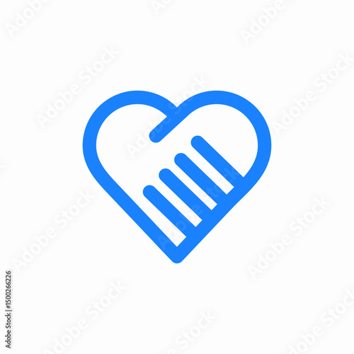 handshake love icon sign vector
