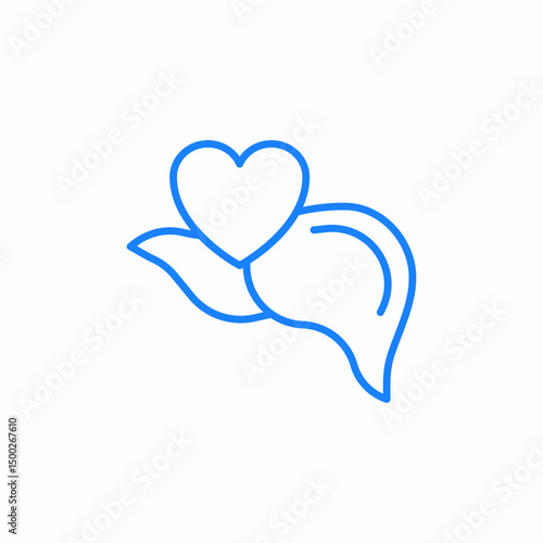 liver love icon sign vector