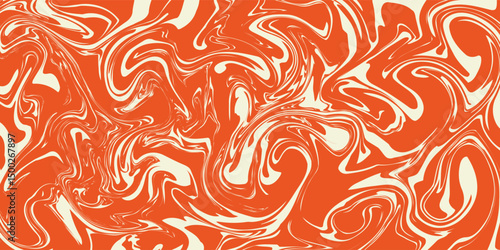 Groovy hippie 70s backgrounds. Waves, swirl, twirl pattern