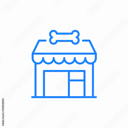 pet shop icon sign vector