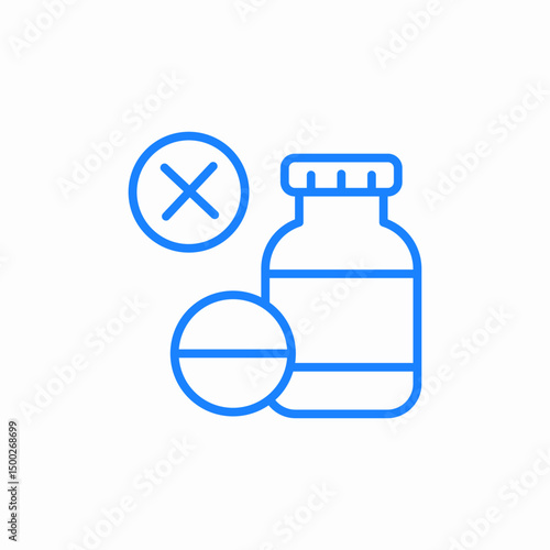 pill bottle icon sign vector