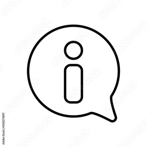 Info icon vector stock illustration