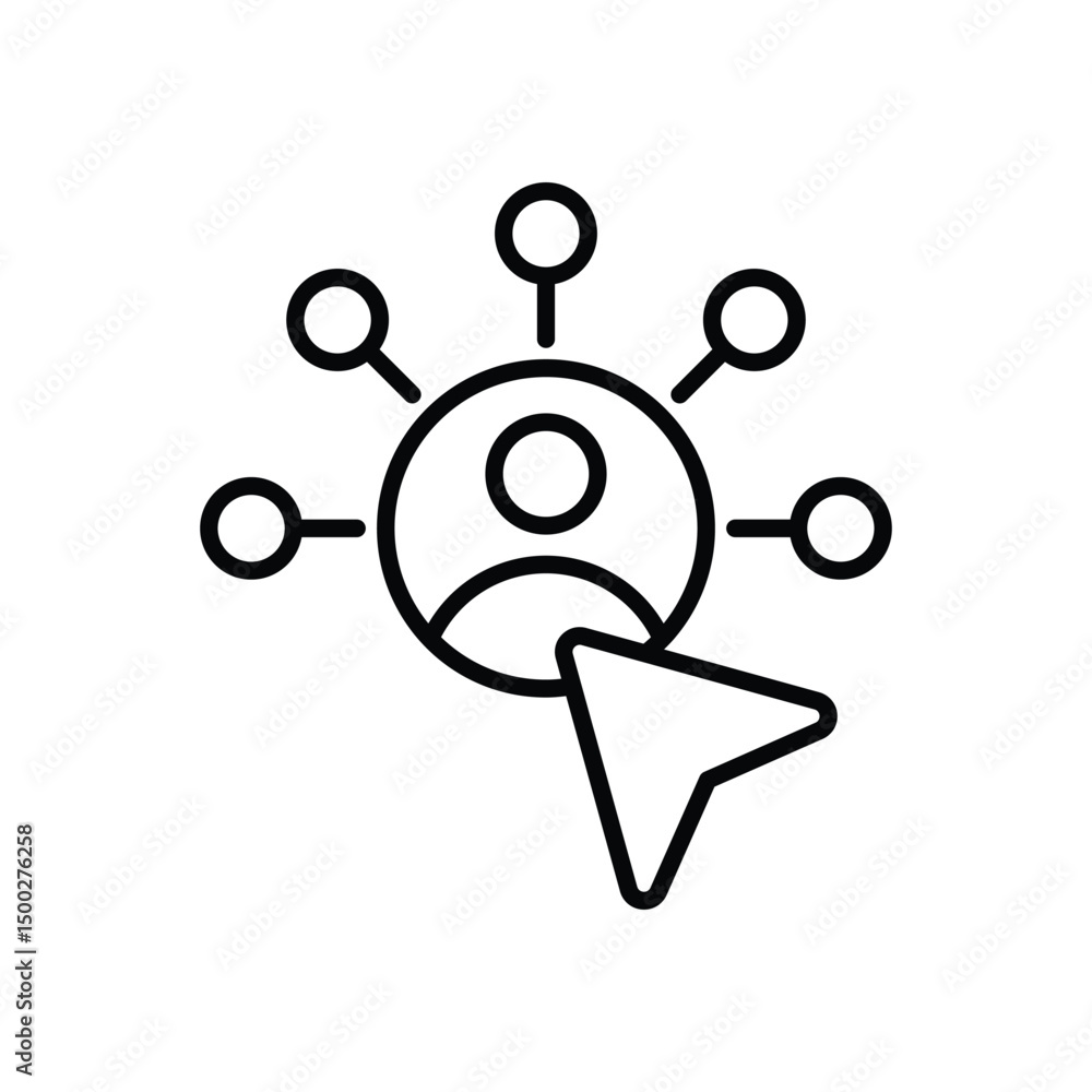 Network icon vector stock illustration Network icon vector stock illustration
