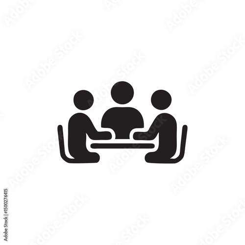 team work meeting icon