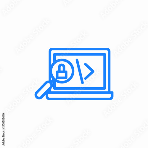 website testing icon sign vector