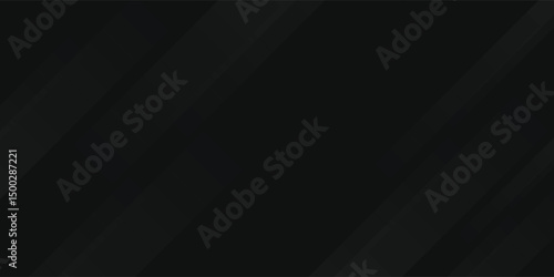 Black abstract background. Elegant dark diagonal shape elements.