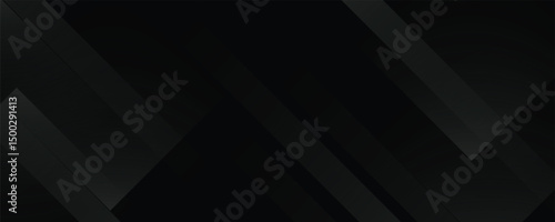 Black abstract background. Elegant dark diagonal shape elements.